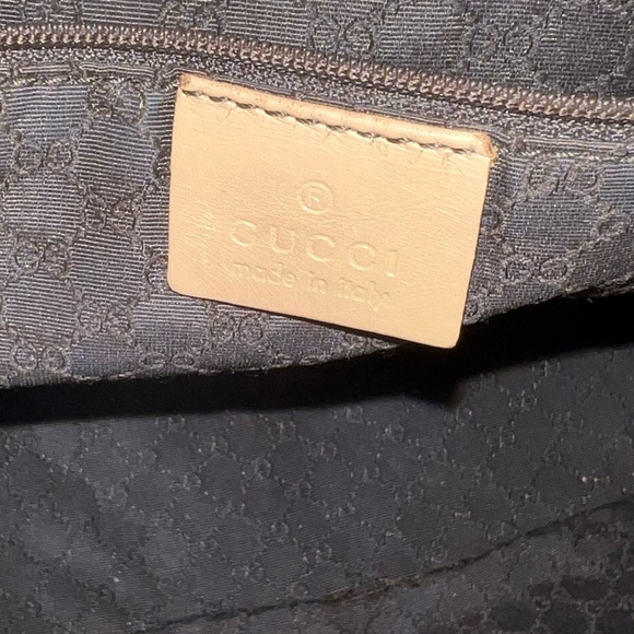 TAN GUCCI LEATHER TOTE - Picture 6 of 16